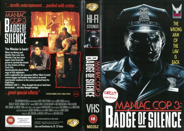 Maniac Cop 3 - Badge of Silence (Medusa Pictures UK Import)