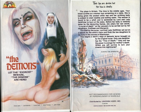 Demons, The - Die Nonnen von Clichy (Unicorn Video USA Import) NEU, OVP